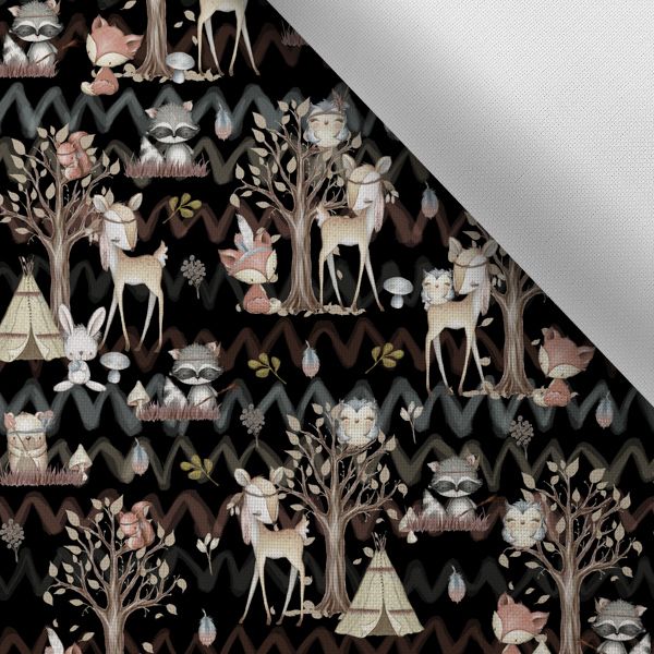 Panel patrón para pantalones de softshell talla 116 forest/bosque negro