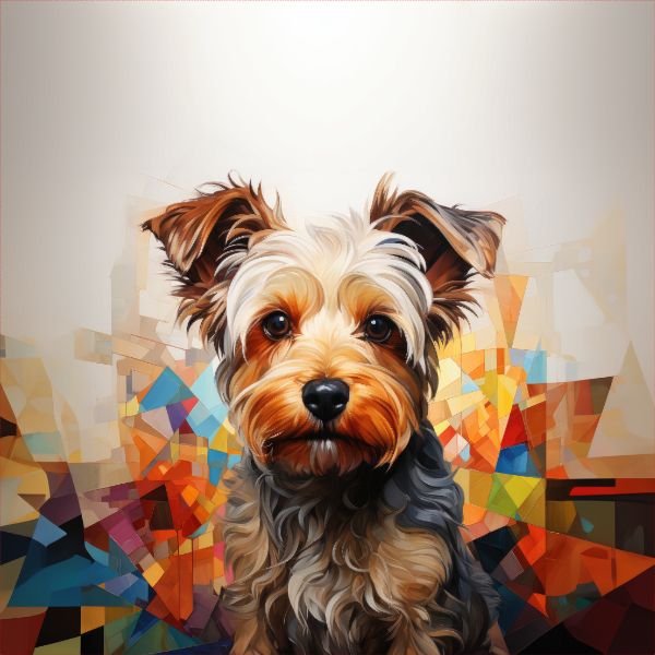 Tela de sudadera Takoy PANEL 50x60 cm yorkshire terrier