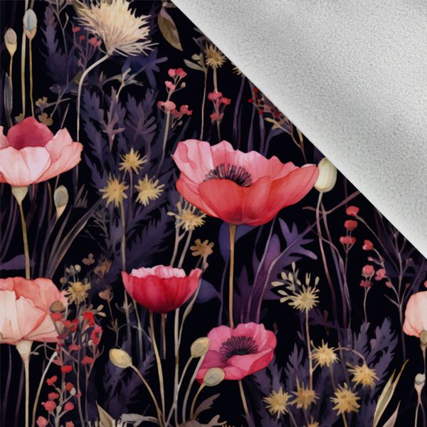 Panel patrón falda circular de algodón premium poppy violet