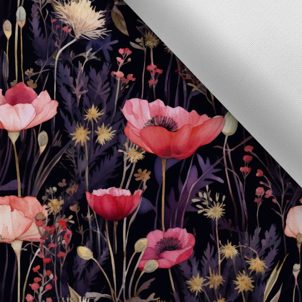 Panel patrón falda circular de algodón premium poppy violet