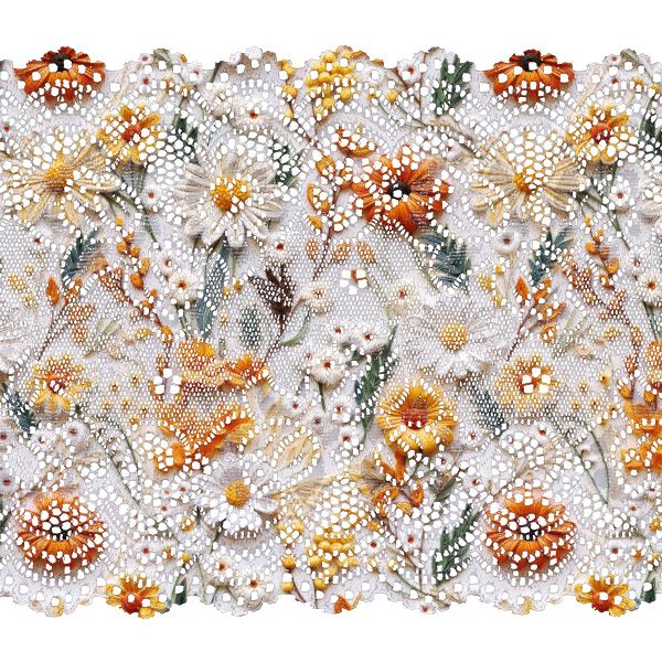 Tela para abrigo mouflón 3D flores estampadas Maya