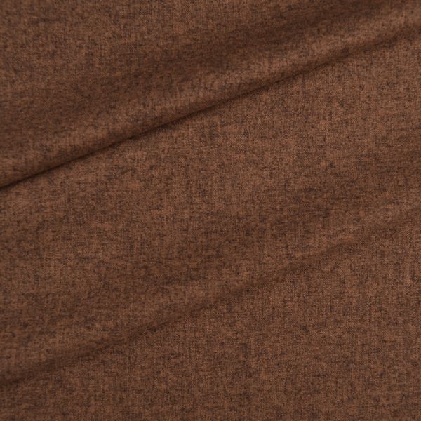 Tela para tapizar con aspecto de lana BAKU marrón oscuro