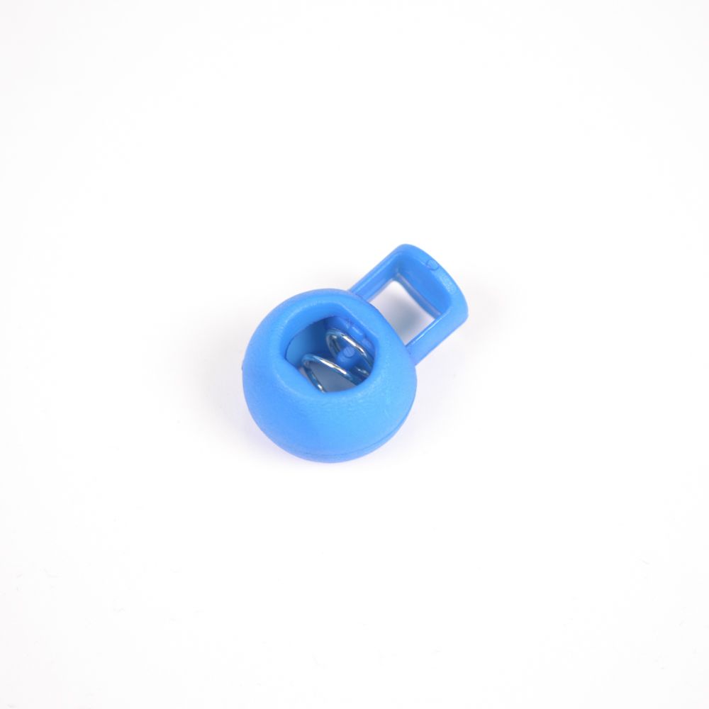 Tope de cordon con presilla 9 mm set de 10 pzs - azul francia
