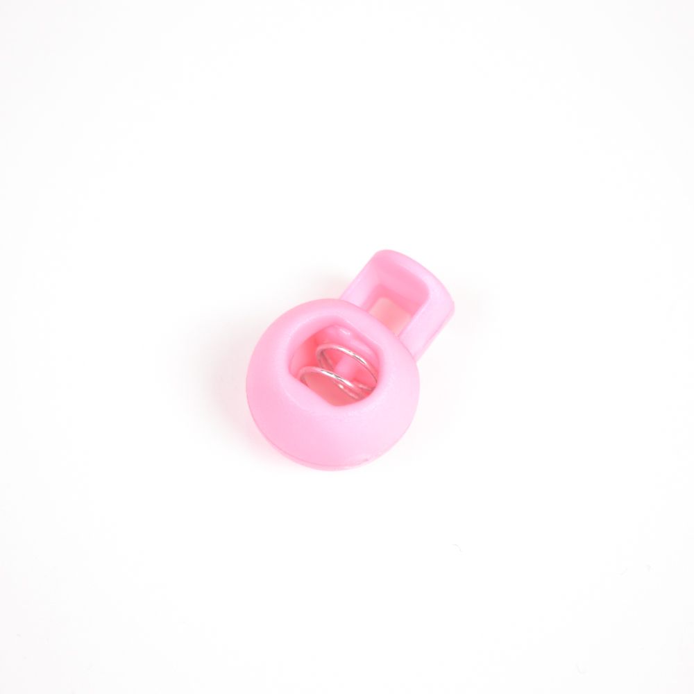 Tope de cordón con presilla 9 mm set de 10 pzs - rosa claro