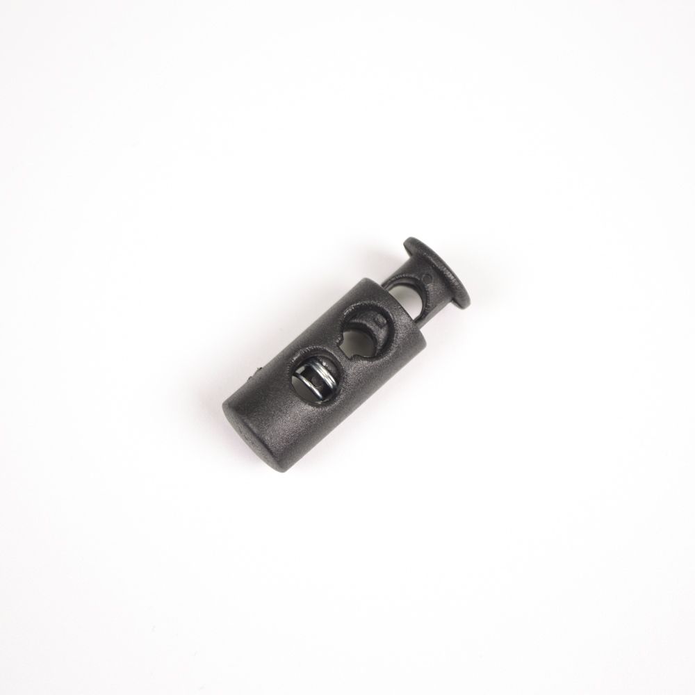 Tope de cordón 5 mm set de 10 pzs - negro