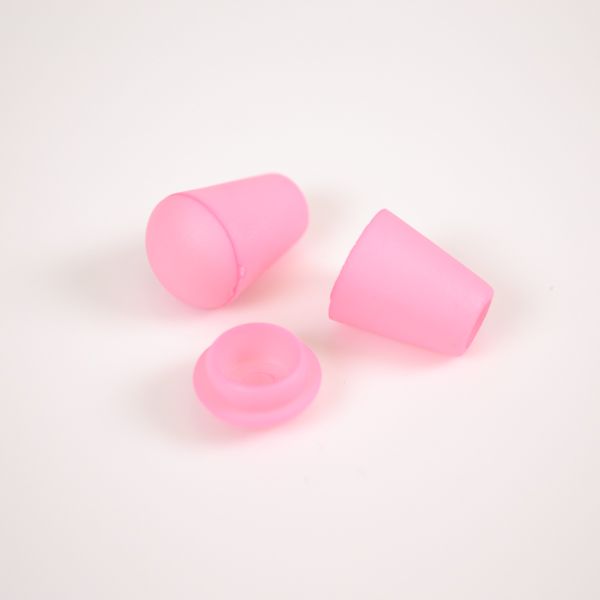 Tope de cordon 4 mm set de 10 pzs rosa claro 