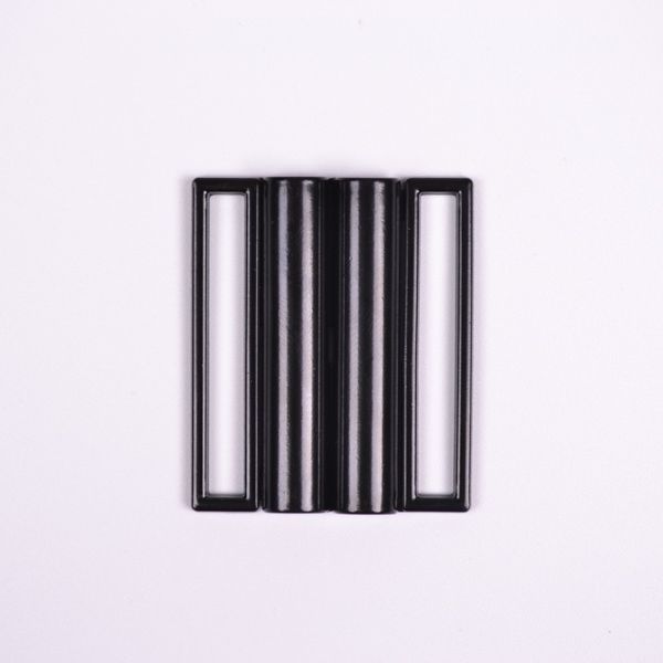 Hebilla metálica para cinturon 40 mm negro mate