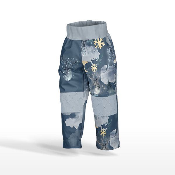 Panel patrón para pantalones de softshell talla 92 ciervo azul