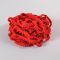 Rollo cinta modroño pompones 0,5cm rojo / 18,5m
