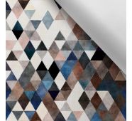 Tela Lona de poliéster impermeable TD/NS triángulo azul