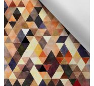 Tela Lona de poliéster impermeable TD/NS triángulo marrón