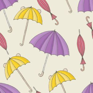Ortalion impermeable light paraguas coloridos