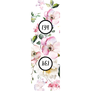 Etiquetas de talla para ropa 10 uds. - flores de verano 134