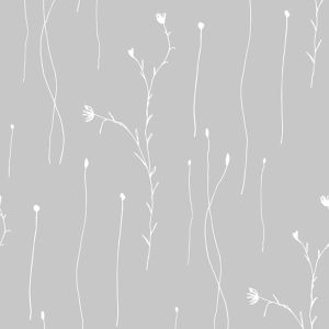 Chifón mate semitransparente botanica gris