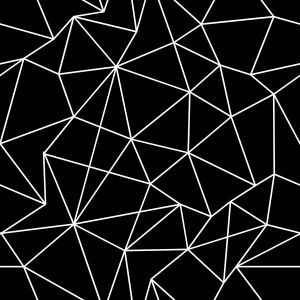 Tela de punto funcional para camisetas patrón geométrico Nola negro