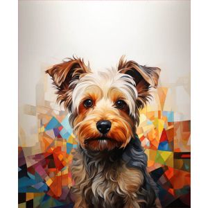 Tela de sudadera Takoy PANEL 50x60 cm yorkshire terrier