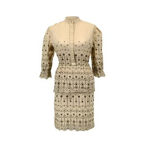 Patrón de costura PDF vestido de tela bordado inglés Zara