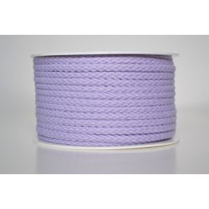 Cordón trenzado de algodón 5 mm violeta 