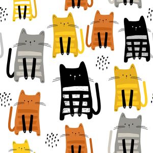 Panel para PUL cubierta de pañal cats