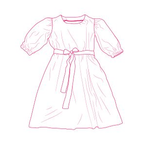 Patrón de costura PDF vestido de lino Aurelia