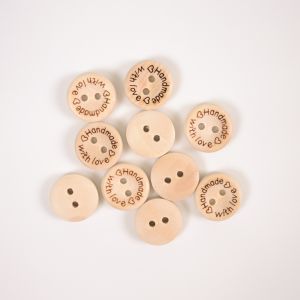 Botones de madera Handmade 1,5 cm - 10 piezas