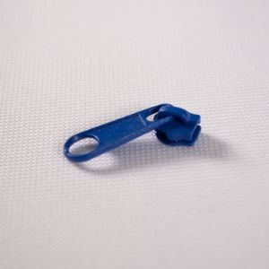 Deslizador metálico para cremallera con tirador #3 mm azul