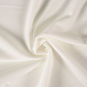 Seda artificial/silky elástico blanco