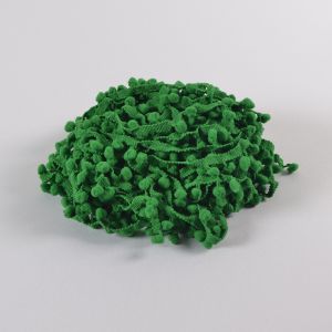 Rollo cinta modroño pompones 1cm verde  / 18,5m