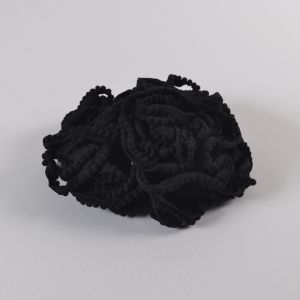 Rollo cinta modroño pompones 0,5cm negro / 18,5m