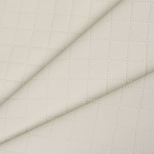 Cuero sintético (polipiel) acolchado blanco