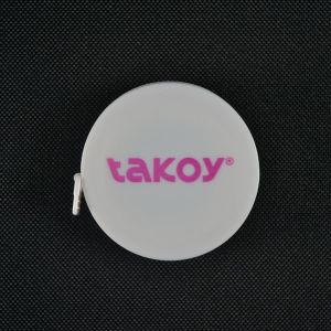 Cinta métrica plástica enrollable blanca - Takoy