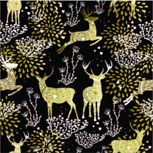 Panel para PUL cubierta de pañal ciervos de oro