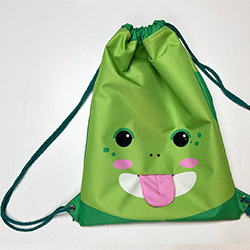 Cómo coser una mochila fluorescente animal con lengua