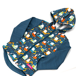 Cómo coser una chaqueta infantil de un panel con patrón imprimido 